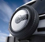 07ｙ−　ジープ　ラングラー　純正  スペア　ホイール カバー　【Jeepロゴ入り】|エクステリア/リア|ジープ　JK ラングラー
