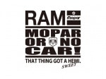 【数量限定】　ホームページのみ　RAM OR NO CAR　ロゴ　ステッカー　23ｃｍＸ22ｃｍ　※要選択|ダッジ・グッズ|ダッジ　グッズ・アクセサリー