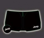 11ｙ−　ジープ　グランドチェロキー　純正　折畳み式　フロントウィンドウ サンシェイド　【Jeepロゴ入り】
