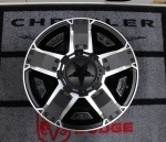 05−10ｙ　ジープ　グランドチェロキー　17インチ　ホイール　【マシーンド＆ブラックインサート/KMC・ROCKSTAR】※１本単価