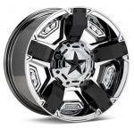 07−12y　ダッジ　キャリバー　17インチ　ホイール　【クロームメッキ＆ブラックインサート/KMC・ROCKSTAR】※１本単価