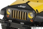 07ｙ−　ジープ　ラングラー　純正　フル　ノーズ＆フード ブラ　セット 【Jeepロゴ入り】|エクステリア/フロント|ジープ　JK ラングラー