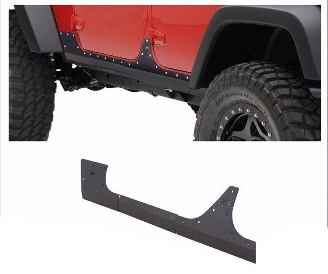 07y－ ジープ ラングラー ロッカーパネル ガード【SmittyBilt XRC