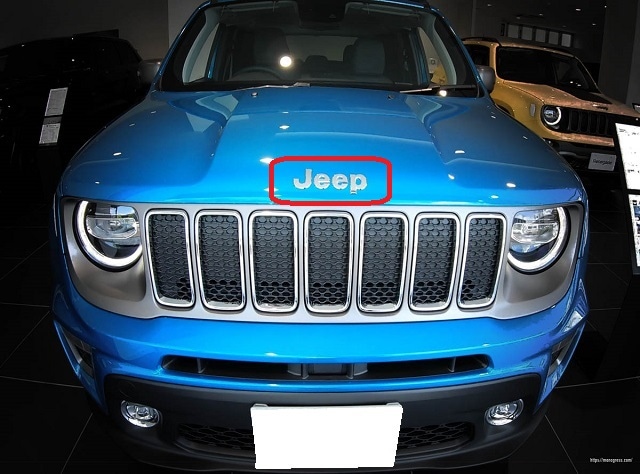 15y－ ジープ レネゲード 純正 ボンネット フード Jeep エンブレム