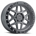 07ｙ−　ジープ　ラングラー　17インチ　ホイール　【BATTLESHIP GRAY W/BLK LIP EDGE & BLK BOLTS/BLACK RHINO・KELSO】※１本単価