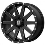 20���ݡ������ס�����ǥ�����������17��������ۥ����� ��XD818 Heist 17x8  +35mm Black/Milled Wheel�ۢ�����ñ��