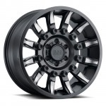 20���ݡ������ס�����ǥ�����������20��������ۥ����롡��MATTE BLACK W/MACHINED TINTED SPOKES/BLACK RHINO��MISSION�ۢ�����ñ��