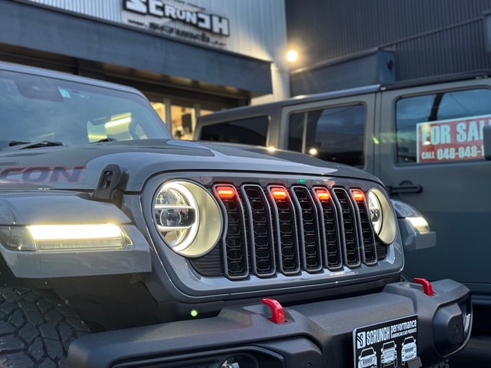 JK ラングラー 社外2024ルックグリル専用 グリルマーカー LED スモーク