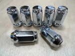ホイール・ナット　12ｘ1.5mm　【クローム　全長35mm】　(19mm頭）※要　車種、個数選択