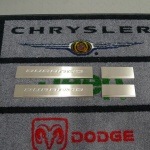 11y−　ダッジ　デュランゴ　純正　ステンレス　ドア　シルプレートセット　前後セット　【DURANGOロゴ】|11ｙ−　インテリア|ダッジ　デュランゴ