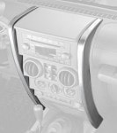 【在庫整理特価】07−10ｙ　ジープ　ラングラー　センター　ダッシュ　アクセント 【シルバー】 【Rugged Ridge製】|インテリア/下部|ジープ　JK ラングラー