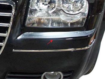 05-10y クライスラー 300C　フロント バンパー コーナー メッキモール OE 純正タイプ CH-127RL クライスラー 300 &frasl; 300C \u002705～\u002710 フロント バンパー