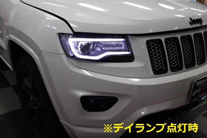 激レア・両面点灯確認済Jeep 特大 電飾看板 ディーラー 非売品 当時物 14－17y ジープ グランドチェロキー ディーラー車専用 LED デイランプ
