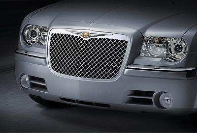 05－10y クライスラー 300/300C 高級メッシュ グリル 【SRT8も装着