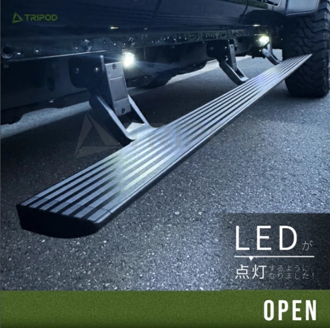 18y－ ジープ ラングラー 4DR用 電動サイドステップ パワー ランニング