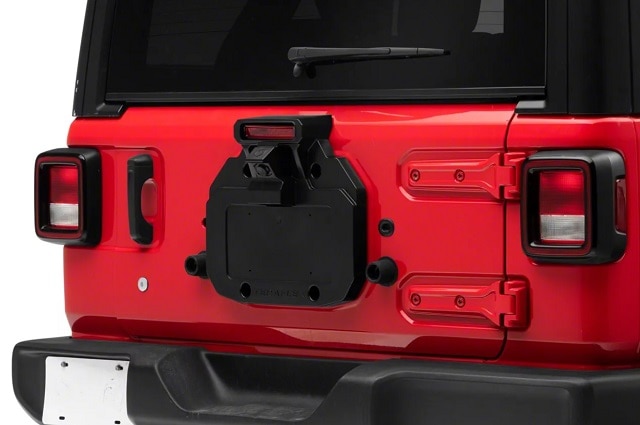 18y－ ジープ ラングラー スペアタイヤ キャリア デリートキット