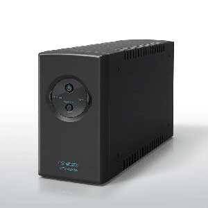 【外観に小キズあるため”特別価格”】無停電電源装置（UPS）常時商用【正弦波出力】（500VA/300W）UPSmini500SW（型番：YEUP-051MASW）