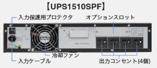 ̵�����Ÿ����֡�UPS��<br>�������С������š�1500VA/1050W��<br>��-10���+55���б���Ĺ��̿�Хåƥ���ܡ�<br>UPS1510SPF�ʷ��֡�YEUP-151SPF��