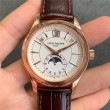 ★8万円加算で、18金の圧着へグレードup可能★高品質★受注生産(納期2〜3週間程度 要確認★5205R.001パテックフィリップ自動巻きアニュアルカレンダー ホワイト(ローズゴールドPVD/最高ランク改造品)分解清掃済み