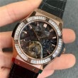 ★8万円加算で、18金の圧着へグレードup可能★受注限定生産のみ ★(特注=納期3〜4週間程度 要確認)★HUBLOT(ウブロ)505.OX.0180.LR.1904クラシックフュージョン(ローズゴールドPVD ダイヤベゼル)スケルトン手巻きトゥールビヨン/本当のトゥールビヨン ムーブ搭載)(最