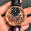 ★8万円加算で、18金の圧着へグレードup可能★超希少 受注限定生産のみ ★(特注=納期2〜3週間程度 要確認)★Ref.7057BRR9ブレゲ トラディション手巻きローズゴールドPVD(最高ランク改造品)分解清掃済み