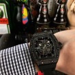 ★(コスパ最高)★受注生産のみ★(納期2〜3週間程度 要確認)★リシャールミルRM035(Americas ブラック)ダイヤベゼル仕様/ラファエル・ナダル自動巻き(最高ランク改造品/4種類より選択可)分解清掃済み