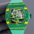 ★超希少 受注限定生産のみ ★(特注=納期3〜4週間程度 要確認)★リシャールミルRM59-01 ヨハンブレイク(グリーン&イエロー ストライプ)手巻き(NTPT ®カーボン素材 3種類より選択可)本当のトゥールビヨン ムーブ搭載(最高ランク改造品)分解清
