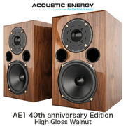 ACOUSTIC ENERGY AE1 40th anniversary Edition ハイグロス・ウォルナット ペア 2ウェイ バスレフ型ブックシェルフスピーカー AE57-01WALNUT