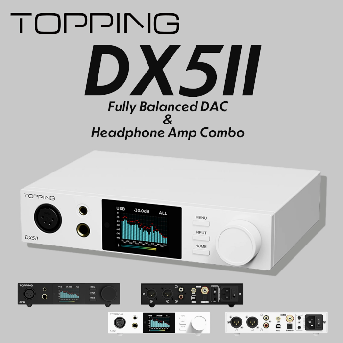 TOPPING DX5II �ۥ磻�� 1�� ������ե�Х�󥹥ǥ����ȥå�DAC/AMP DX5II-WH