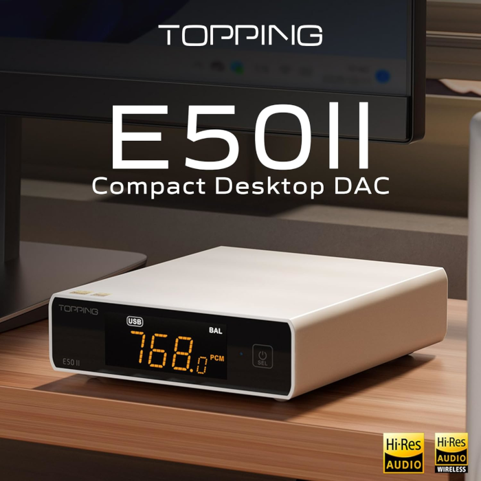 TOPPING E50II �ۥ磻�� 1�� �ץꥢ�����¢����ѥ��ȥǥ����ȥå�DAC E50II WH