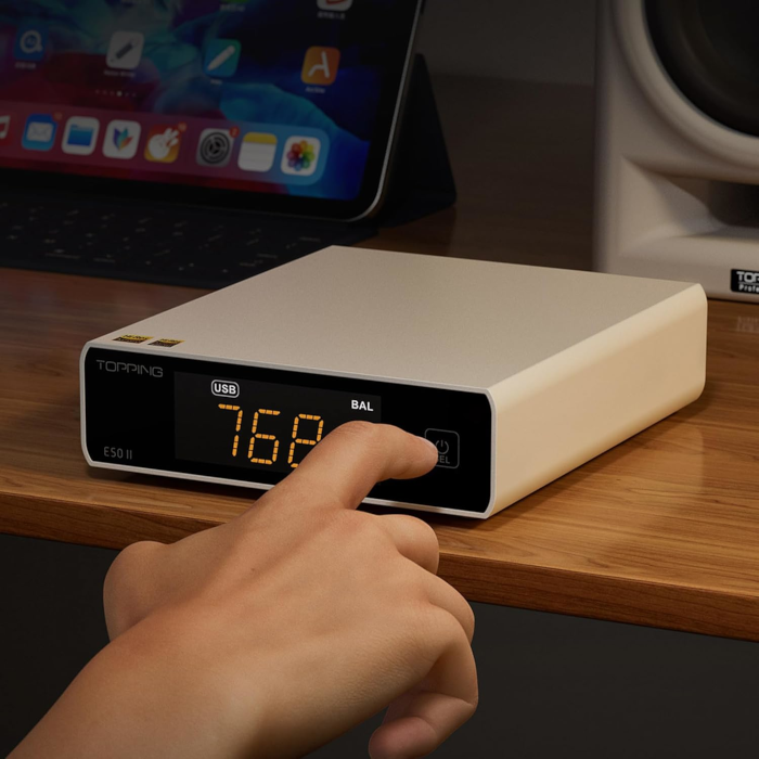 TOPPING E50II �ۥ磻�� 1�� �ץꥢ�����¢����ѥ��ȥǥ����ȥå�DAC E50II WH