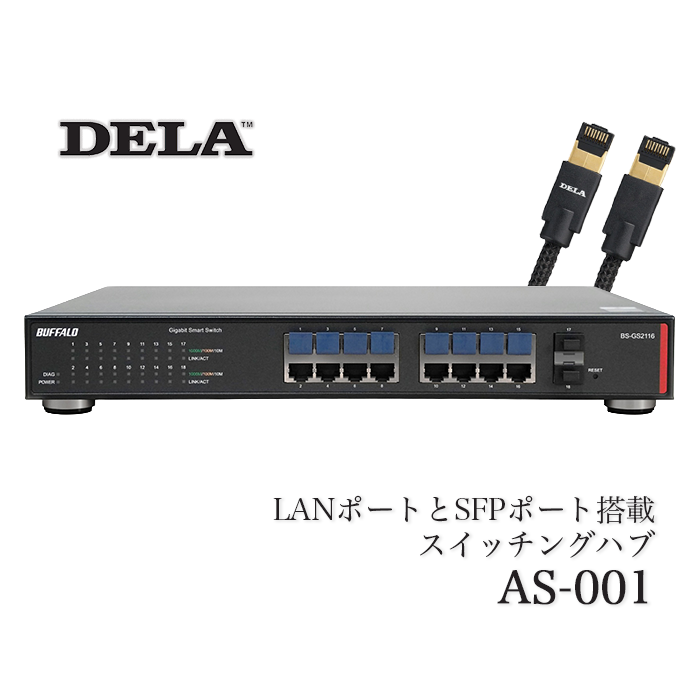 DELA AS-001 1�� LAN�ݡ���+SFP�ݡ�����ܥ����å��󥰥ϥ�  GS-GS2116��2026ǯ4��28��ȯ���
