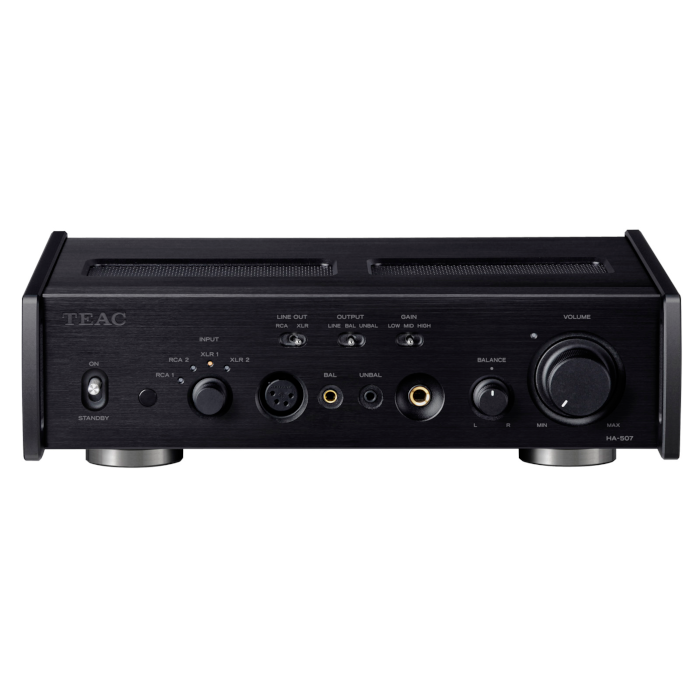 TEAC HA-507 ブラック ヘッドホンアンプ/プリアンプ HA-507-B | アンプ