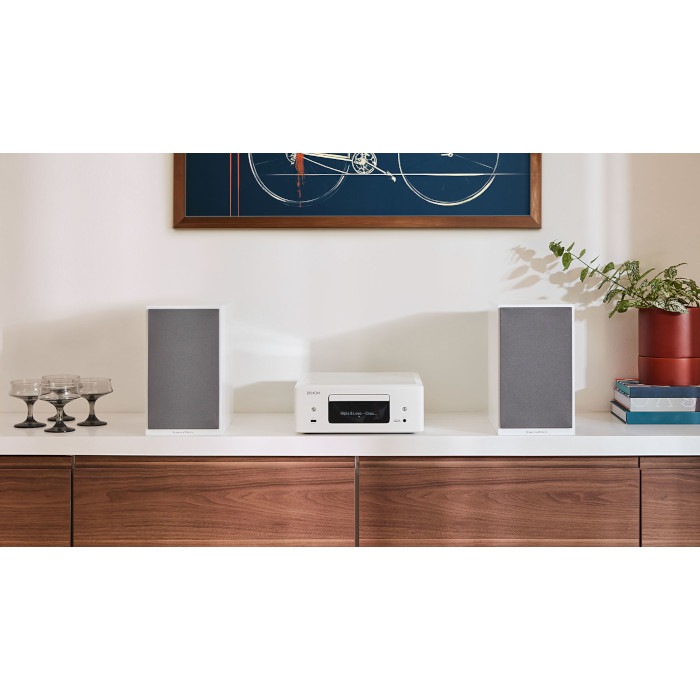 �ֺ߸�ͭ��DENON RCD-N12 �ۥ磻�� �����륤���󡦥ͥåȥ���쥷���С� RCDN12W
