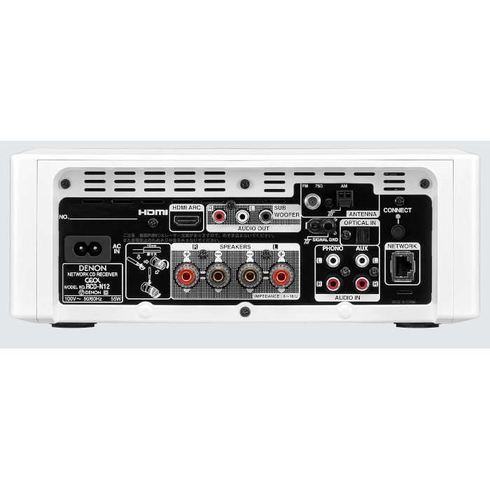 �ֺ߸�ͭ��DENON RCD-N12 �ۥ磻�� �����륤���󡦥ͥåȥ���쥷���С� RCDN12W