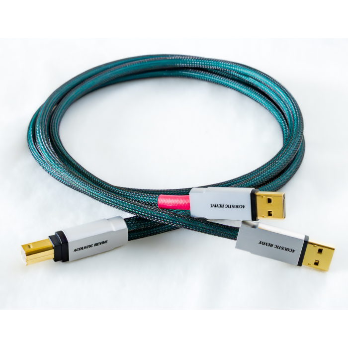 ACOUSTIC REVIVE USB-SP-ABSOLUTE 1.0m 1�� USB�����֥� USB Type-A��2��USB Type-B ������1500m������ USB-SP-ABSOLUTE1.0