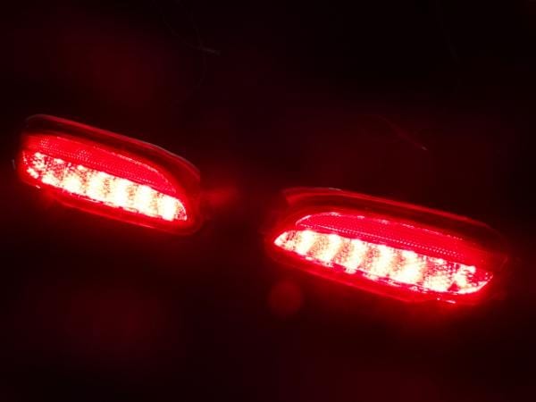 LEDリフレクター ハリアー 30系 RX330 リアバンパーライト レッドレンズ 