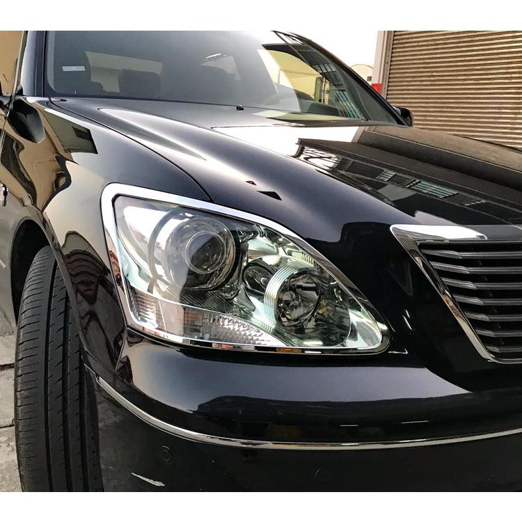 セルシオ 30系 後期 メッキ ヘッドライト リング