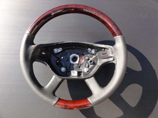 W221 Sクラス ウォールナット ステアリング