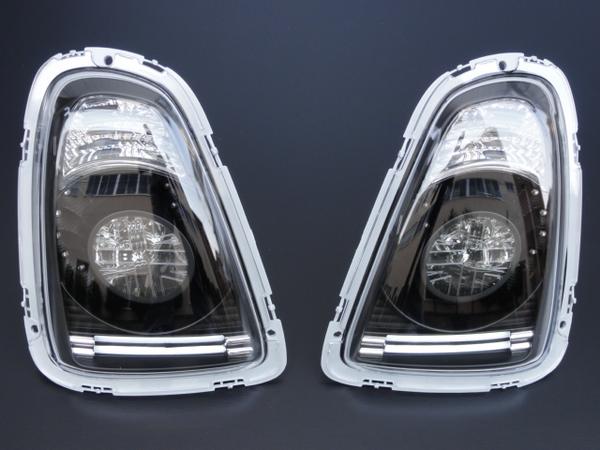 MINI 前期用LEDテールランプ インナーブラック R56 R57 BK×メッキ
