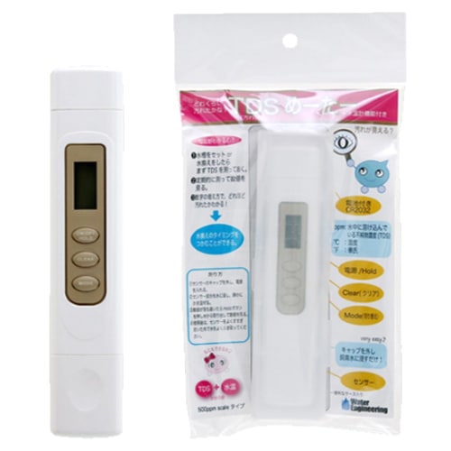 TDSめーたー ＋水温計機能付き 水質測定器 TDSメーター 水槽用