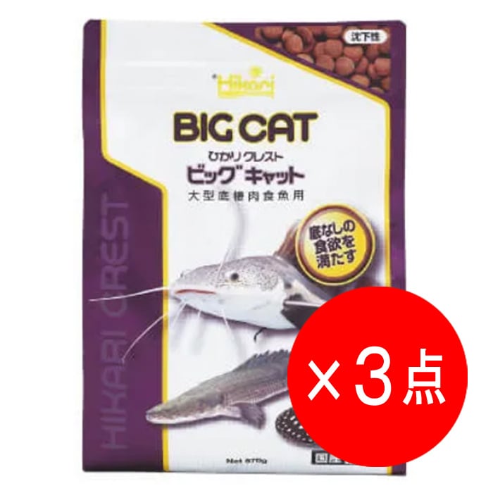 3点セット】 キョーリン ひかり クレスト ビッグキャット 570g 3袋 