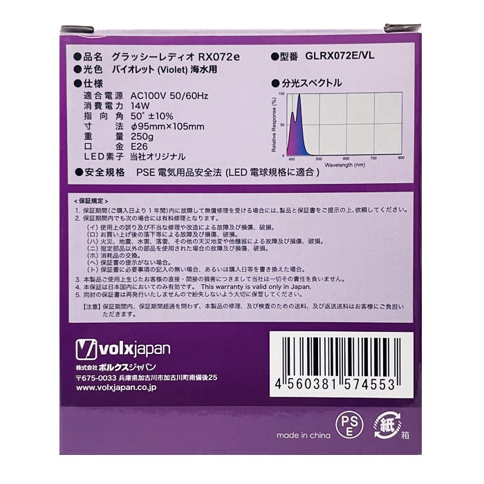 ܥ륯ѥ åǥ RX072e Хå  LED饤  ݥåȥ饤 GLRX072E/VL