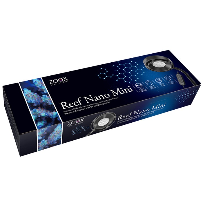 リドレイ　ナノ　箱売り ZOOX リーフナノ ミニ 30～45cm水槽用 小型水槽 LED照明 海水魚 サンゴ