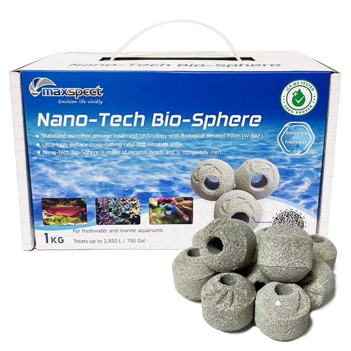 バイオスフィア　BIOSPHERE maxspect Nano-Tech Biosphere 1kg ろ材 淡水海水両用 ナノテック