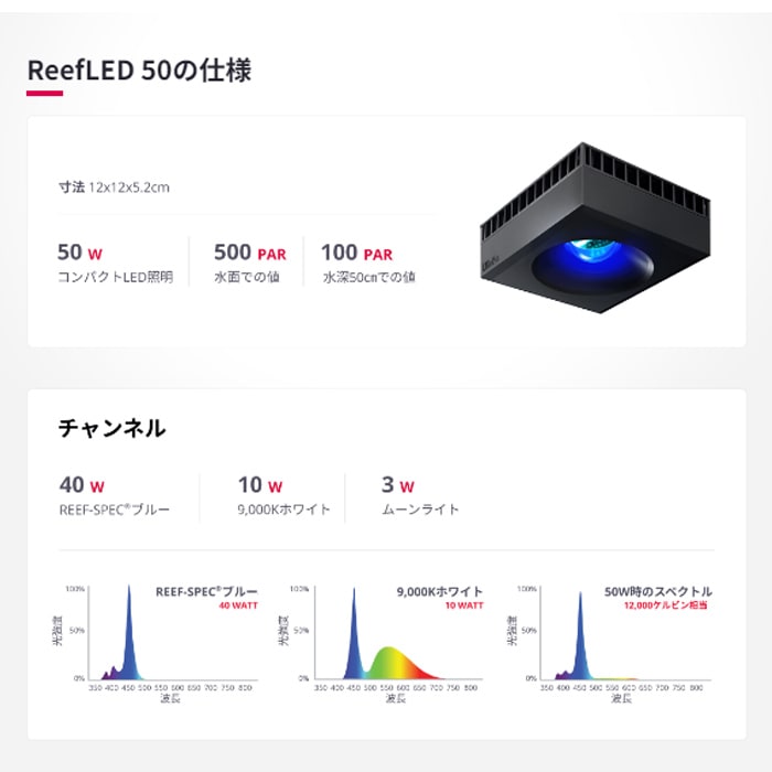åɥ Reef LED 50  + Reef LED 50 ˥Сޥȥ å LED饤ȤȥΥå Ȥ LED饤  RedSea