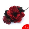 深紅のアネモネの花束風 JG-7 ワイン×黒[フラメンコ用]|花