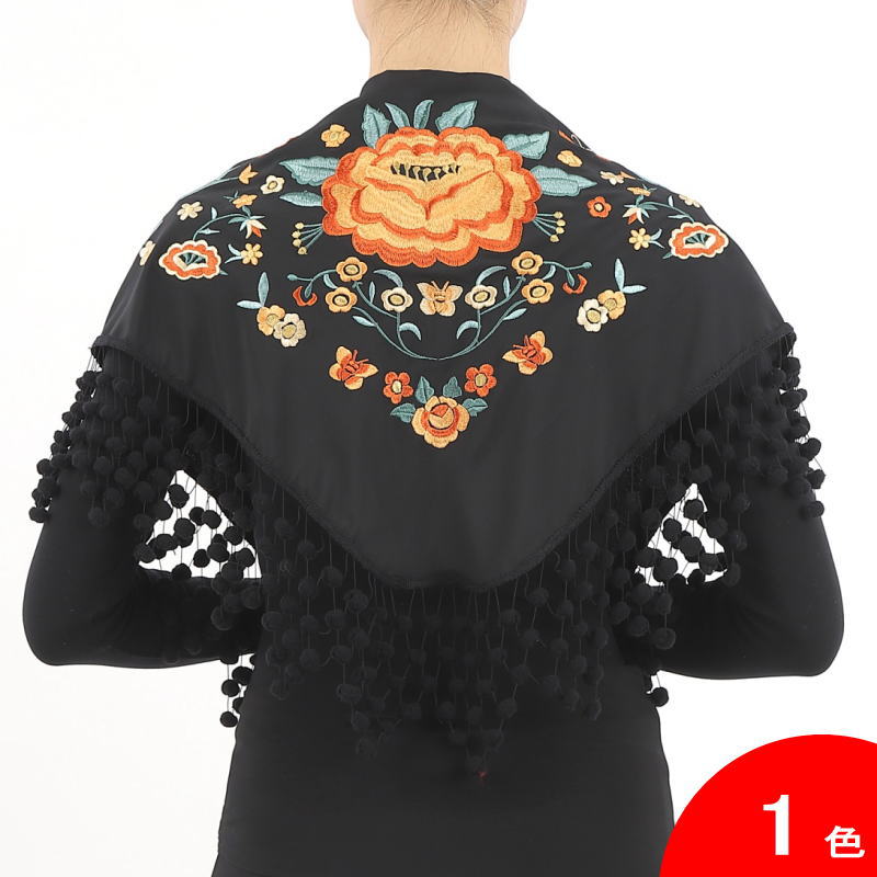 フラメンコ | 刺繍のショール Francesca(フランセスカ) 生地と