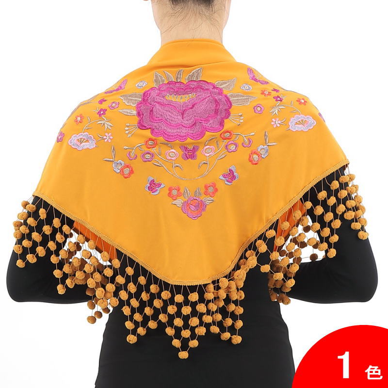 フラメンコ | 刺繍のショール Francesca(フランセスカ) 生地と