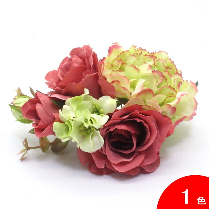 フラメンコ | 上品ピンクとグリーンの花束風 LC-3 色:ピンク×グリーン